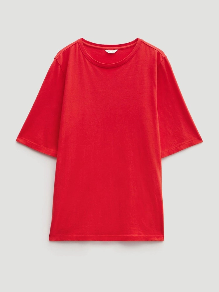 Hush Red Reece Drapey T-Shirt - Image 5 of 5