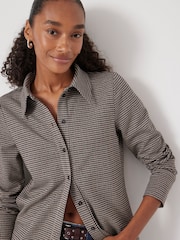 Hush Blue Fitted Check Jersey Shirt - Image 3 of 6