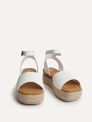 Linzi White Nirvana Espadrille Flatform Sandals - Image 3 of 5