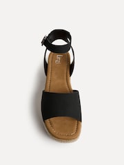 Linzi Black Nirvana Espadrille Flatform Sandals - Image 4 of 5