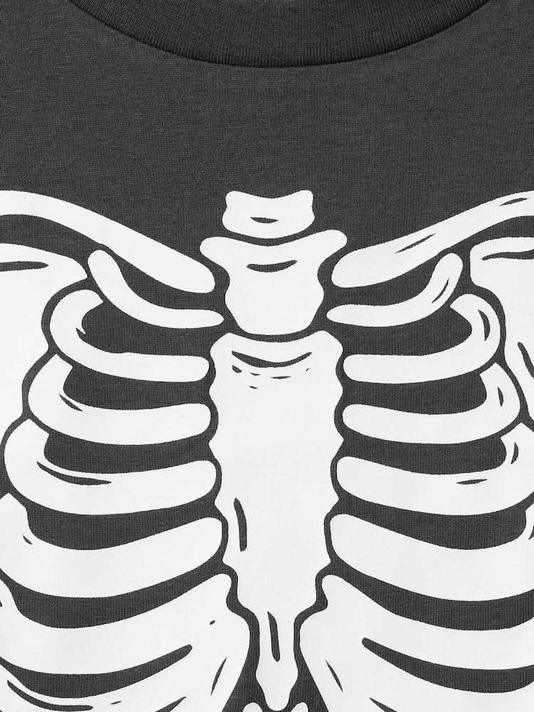 Mango Black Pack Bones Pyjamas - Image 3 of 3