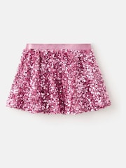 Mango Pink Sequin Mini Skirt - Image 3 of 5