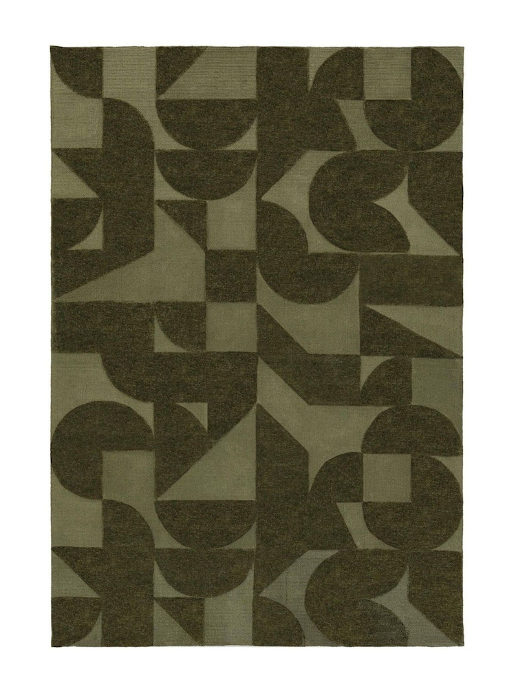 Gallery Home Green Sedona Block Rug - Image 2 of 4