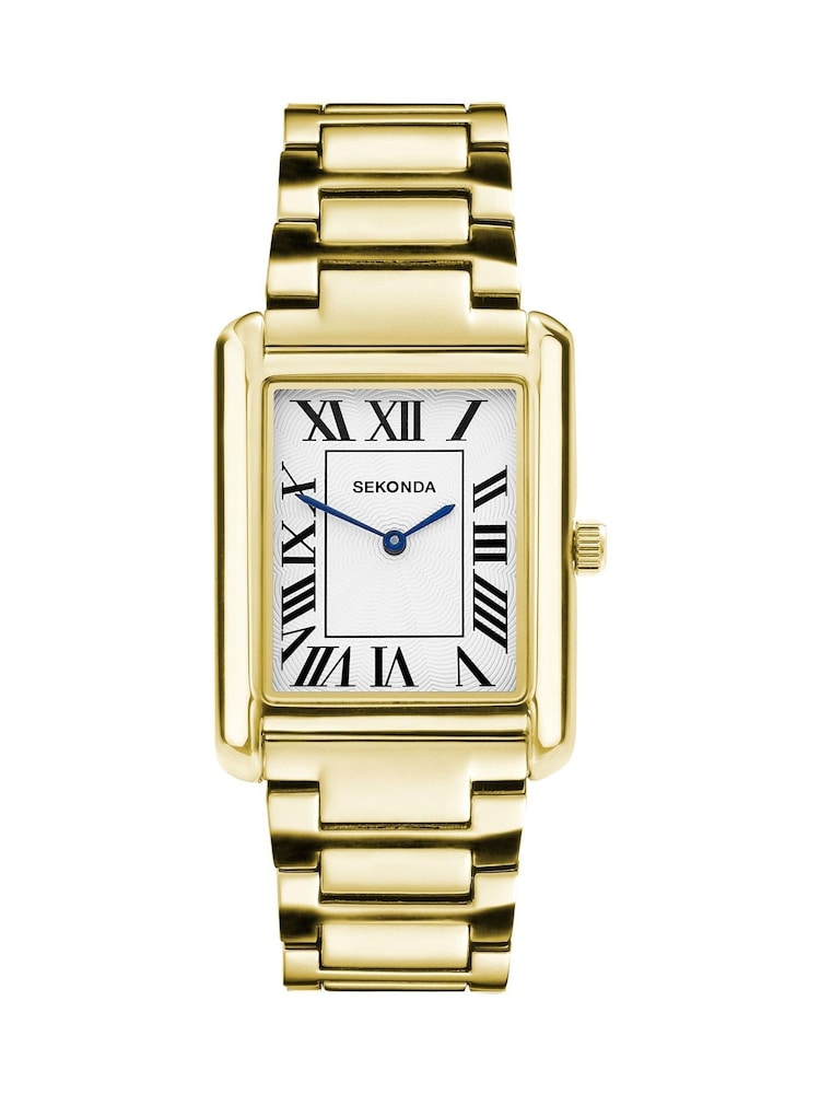Sekonda Clement 28mm Mens Rectangular Analogue Watch with Strap - Image 1 of 6 Sekonda Clement 28mm Mens Rectangular Analogue Watch with Strap - Image 1 of 6