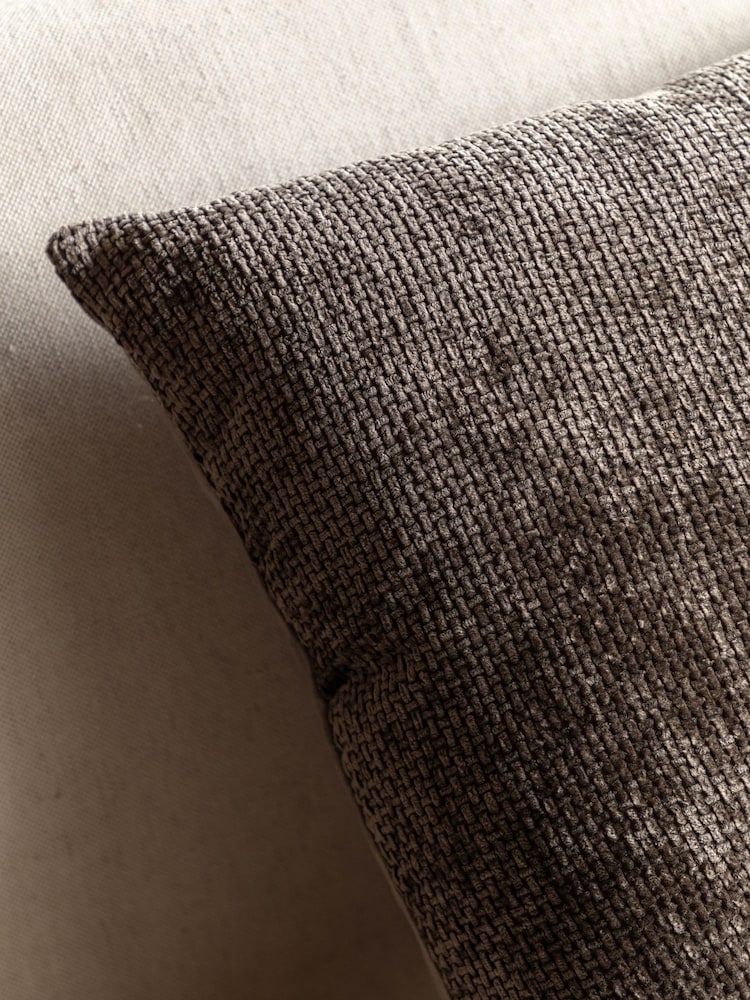Gallery Home 2 Pack Brown Bask Weave Cushions - Image 2 of 8 Gallery Home 2 Pack Brown Bask Weave Cushions - Image 2 of 8