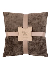 Gallery Home 2 Pack Brown Bask Weave Cushions - Image 5 of 8