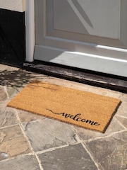 Gallery Home Natural Harbor Welcome Coir Doormat - Image 1 of 6