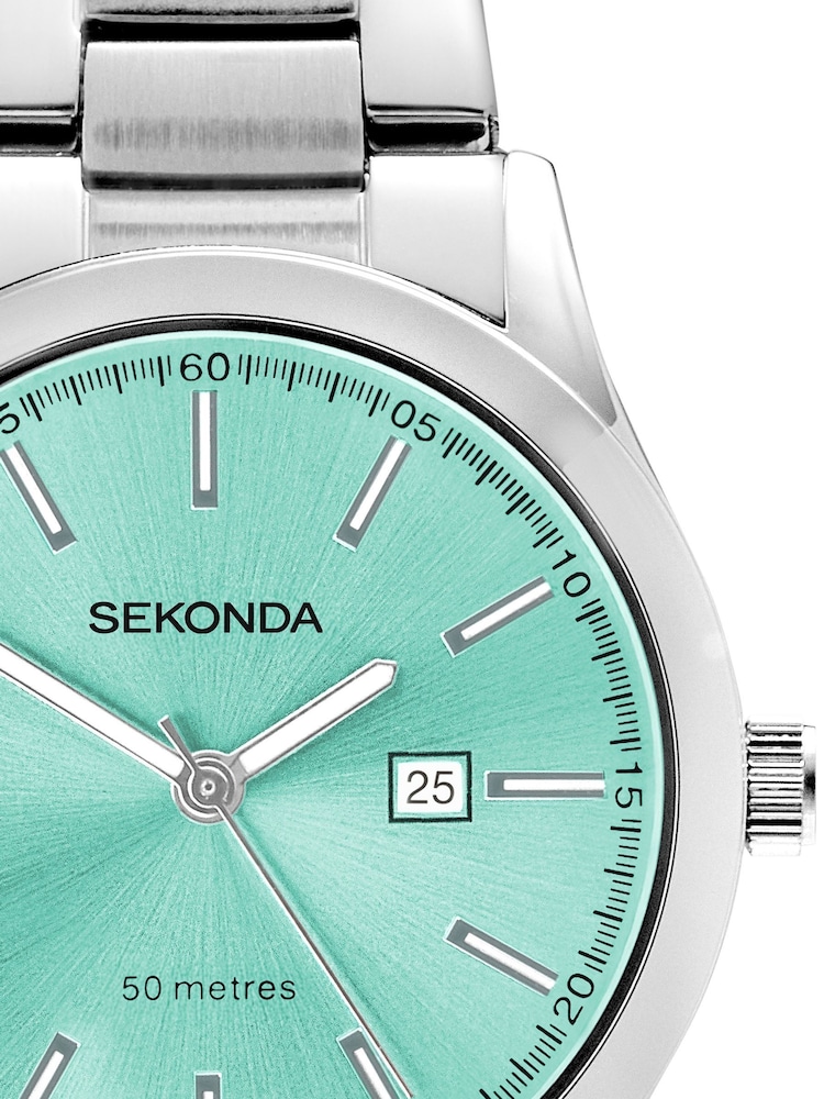 Sekonda Taylor 34mm Womens Round Silver Tone Analogue Watch with Silver Bracelet - Image 6 of 6