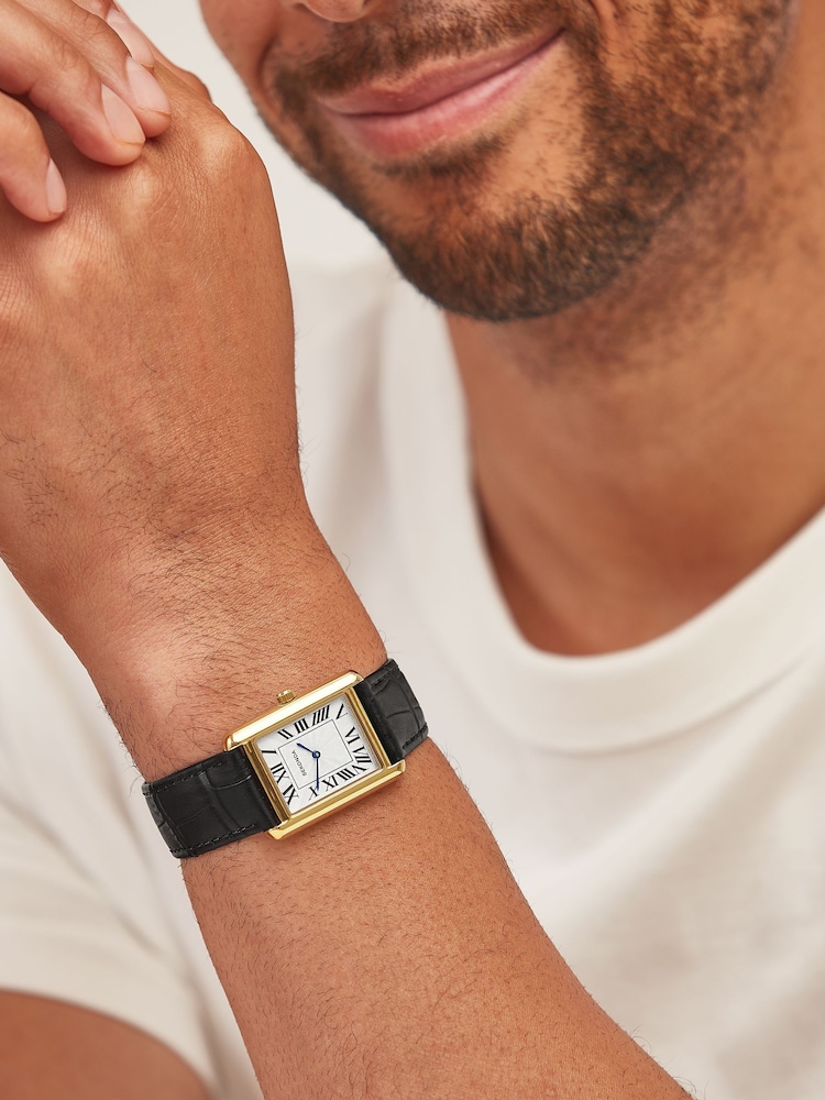 Sekonda Clement 28mm Mens Rectangular Analogue Watch with Strap - Image 1 of 6 Sekonda Clement 28mm Mens Rectangular Analogue Watch with Strap - Image 1 of 6