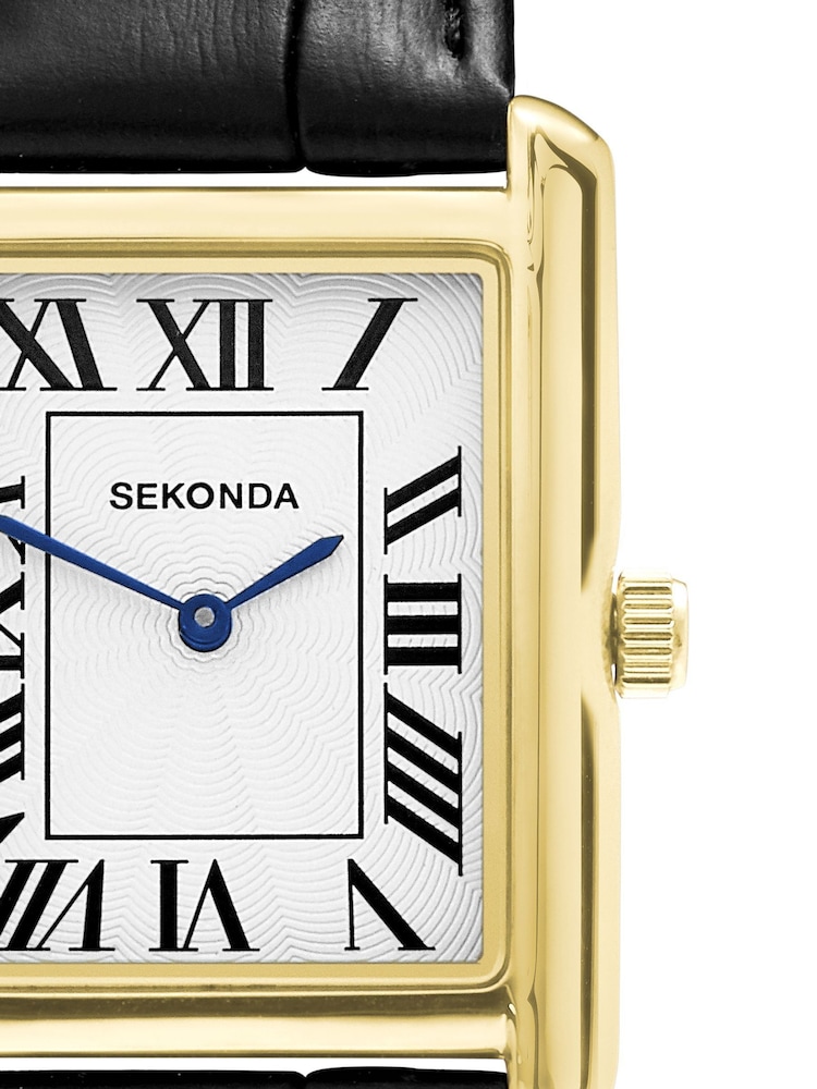 Sekonda Clement 28mm Mens Rectangular Analogue Watch with Strap - Image 6 of 6 Sekonda Clement 28mm Mens Rectangular Analogue Watch with Strap - Image 6 of 6
