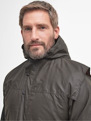 Barbour® Green Durham Wax Jacket - Image 4 of 10