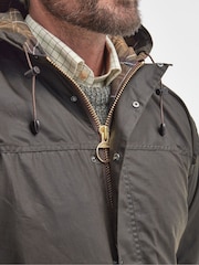Barbour® Green Durham Wax Jacket - Image 5 of 10