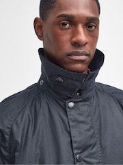 Barbour® Blue Bristol Wax Coat - Image 4 of 9