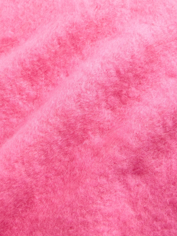 Gap Pink Brushed Fringe Scarf with Wool - Image 4 of 4