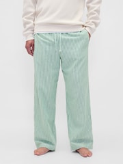 Gap Green Stripe Adult Flannel Pyjama Trousers - Image 2 of 6