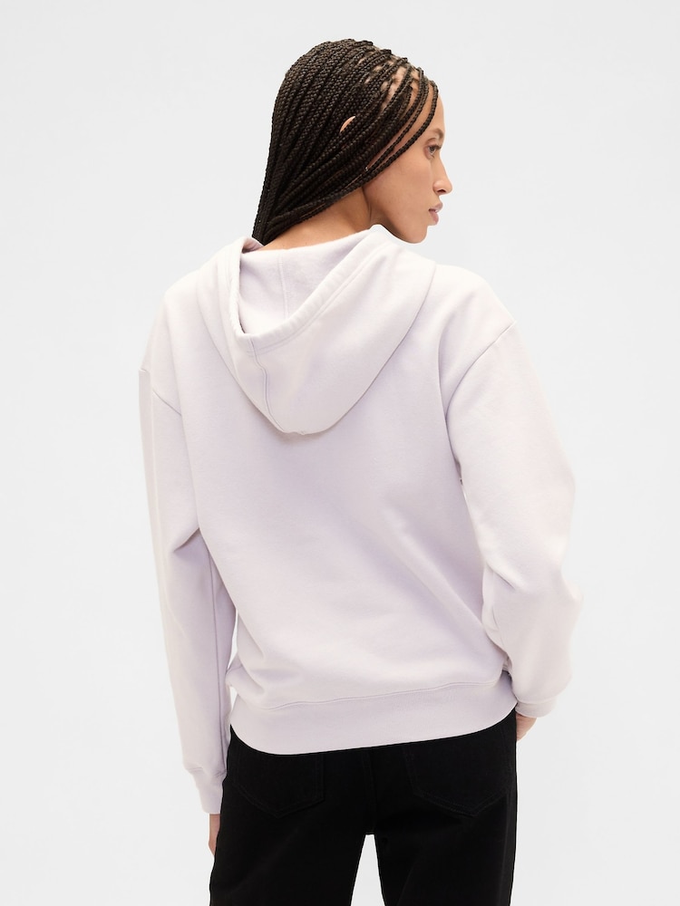 Lila - Gap Relaxed Gap Logo Zip-up Hoodie - Bild 2 von 5