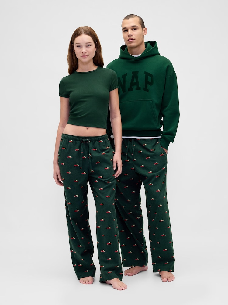 Gap Green Matching Family Christmas Pyjama Bottoms - Image 1 of 6 Gap Green Matching Family Christmas Pyjama Bottoms - Image 1 of 6