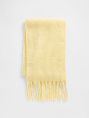 Gap Yellow Brushed Fringe Scarf with Wool - Image 4 of 4