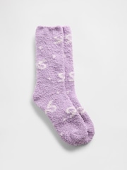 Morado - Gap Adult Fluffy Socks - Imagen 1 de 1