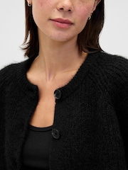 Gap Black Fuzzy Shaker Stitch Cardigan - Image 4 of 4