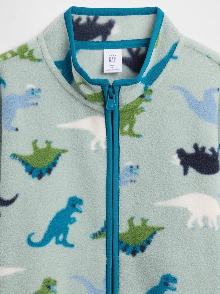 Gap Green Fleece Zip Sweatshirt (6mths-5yrs) (6mths-5yrs) - Image 3 of 3 Gap Green Fleece Zip Sweatshirt (6mths-5yrs) (6mths-5yrs) - Image 3 of 3