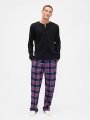 Mornarsko modra karirasta - Rjav Božič pižama Gap - Slika 1 iz 4