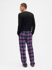 Mornarsko modra karirasta - Rjav Božič pižama Gap - Slika 2 iz 4