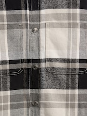 Gap White Sherpa-Lined Hooded Flannel Shirt Jacket (4-13yrs) (4-13yrs) - Image 6 of 6