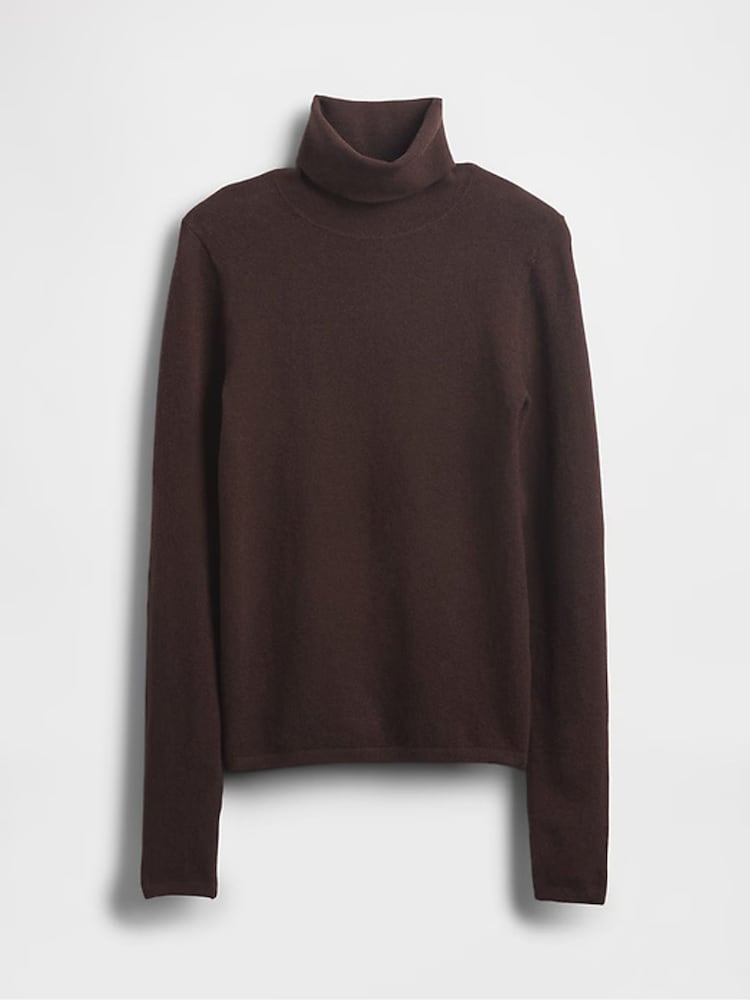 Gap Brown CashSoft Stretch Turtle Neck Jumper - Image 7 of 7 Gap Brown CashSoft Stretch Turtle Neck Jumper - Image 7 of 7
