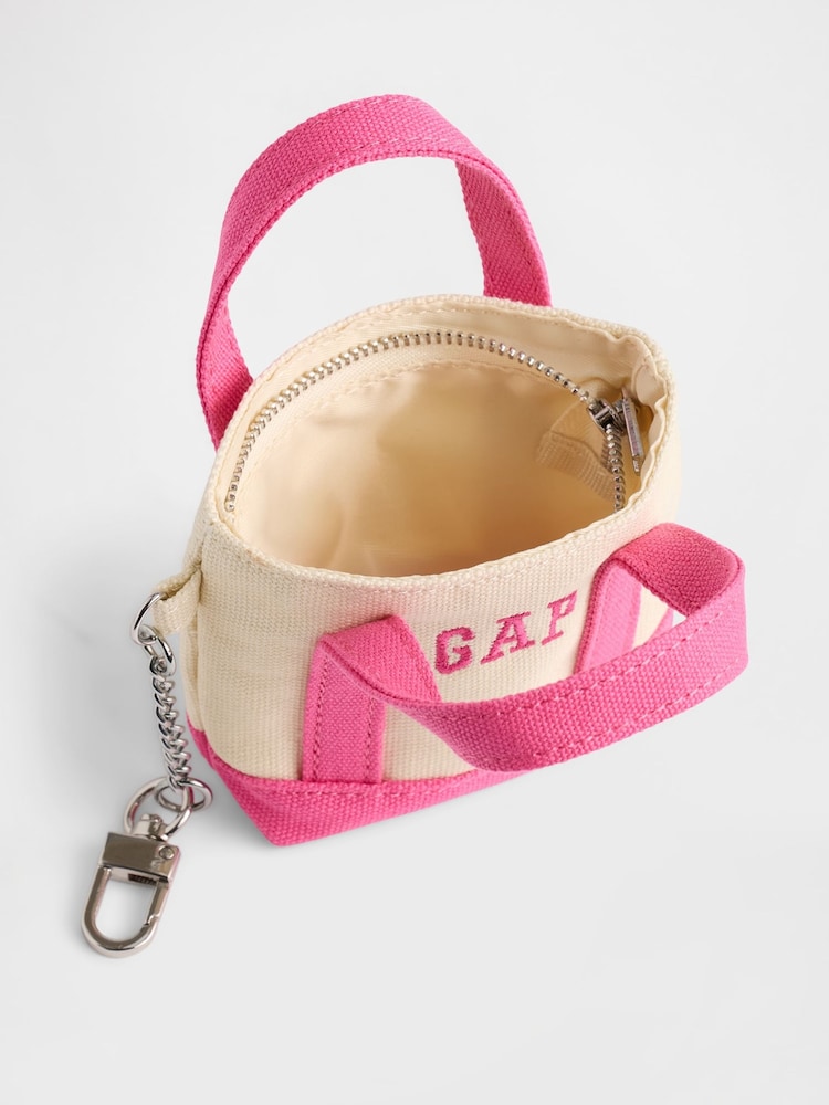Gap Pink Logo Tote Keychain Charm - Image 2 of 3