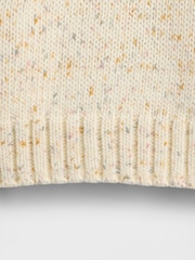 Gul - Gap Avslappet Genser med rund hals og sadelermer - Bilde 4 av 4