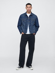 Gap Dark Wash Blue Icon Denim Jacket - Image 3 of 4