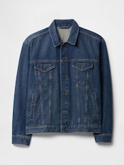 Gap Dark Wash Blue Icon Denim Jacket - Image 4 of 4