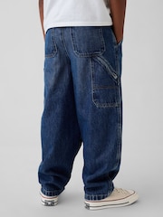 Gap Brushed Easy Carpenter Jeans (4-13yrs) - Imaginea 2 din 5