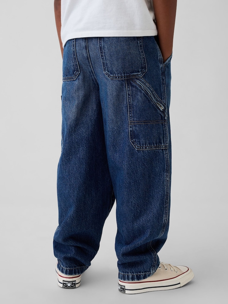 Gap Brushed Easy Carpenter Jeans (4-13yrs) - Imaginea 2 din 5