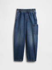 Gap Brushed Easy Carpenter Jeans (4-13yrs) - Imaginea 4 din 5