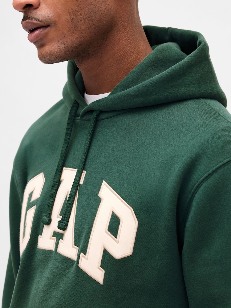 Verde - Sudadera con capucha con logo en arco VintageSoft de Gap - Imagen 4 de 4