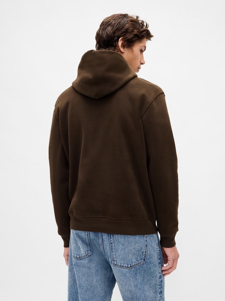 Marrón - Sudadera con capucha con logo en arco VintageSoft de Gap - Imagen 2 de 4