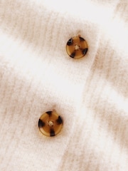 Gap Cream Fuzzy Shaker Stitch Cardigan - Image 4 of 4