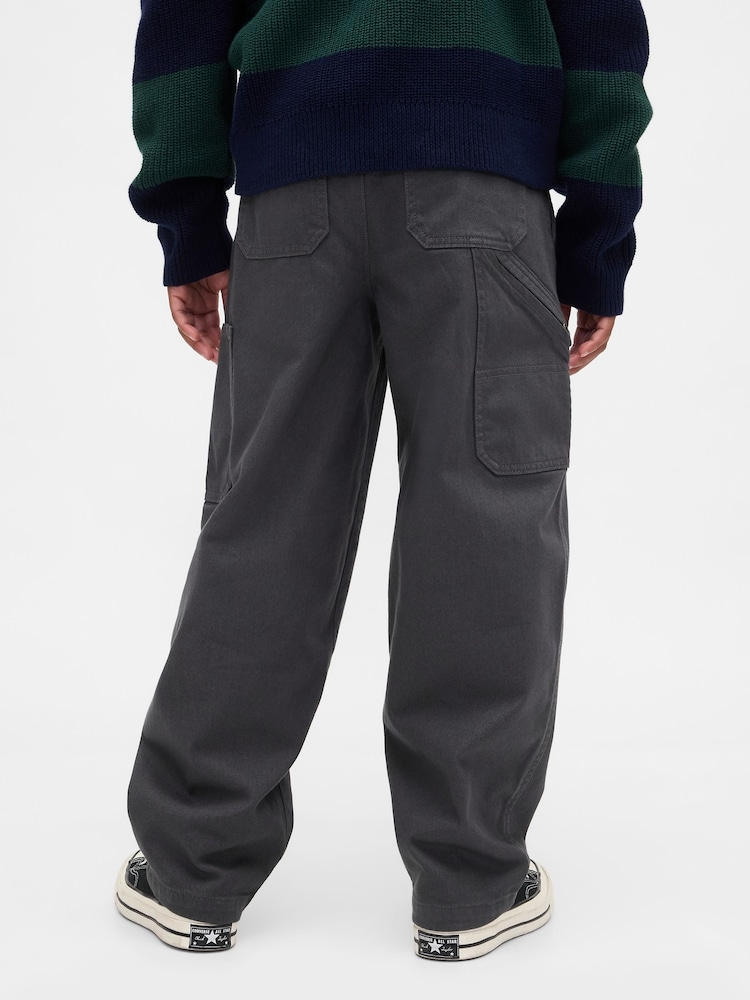 Gap Black Brushed Cargo Baggy Trousers (4-13yrs) - Image 2 of 5 Gap Black Brushed Cargo Baggy Trousers (4-13yrs) - Image 2 of 5