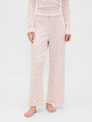 Gap Pink Pointelle Pyjama Bottoms - Image 1 of 5