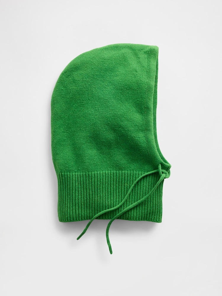 Gap Green CashSoft Drawcord Hood Hat - Image 1 of 2 Gap Green CashSoft Drawcord Hood Hat - Image 1 of 2