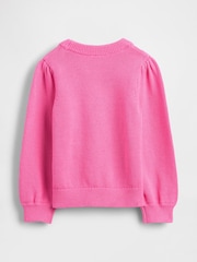 Gap Pink Puff-Sleeve Jumper (6mths-5yrs) - Image 2 of 2