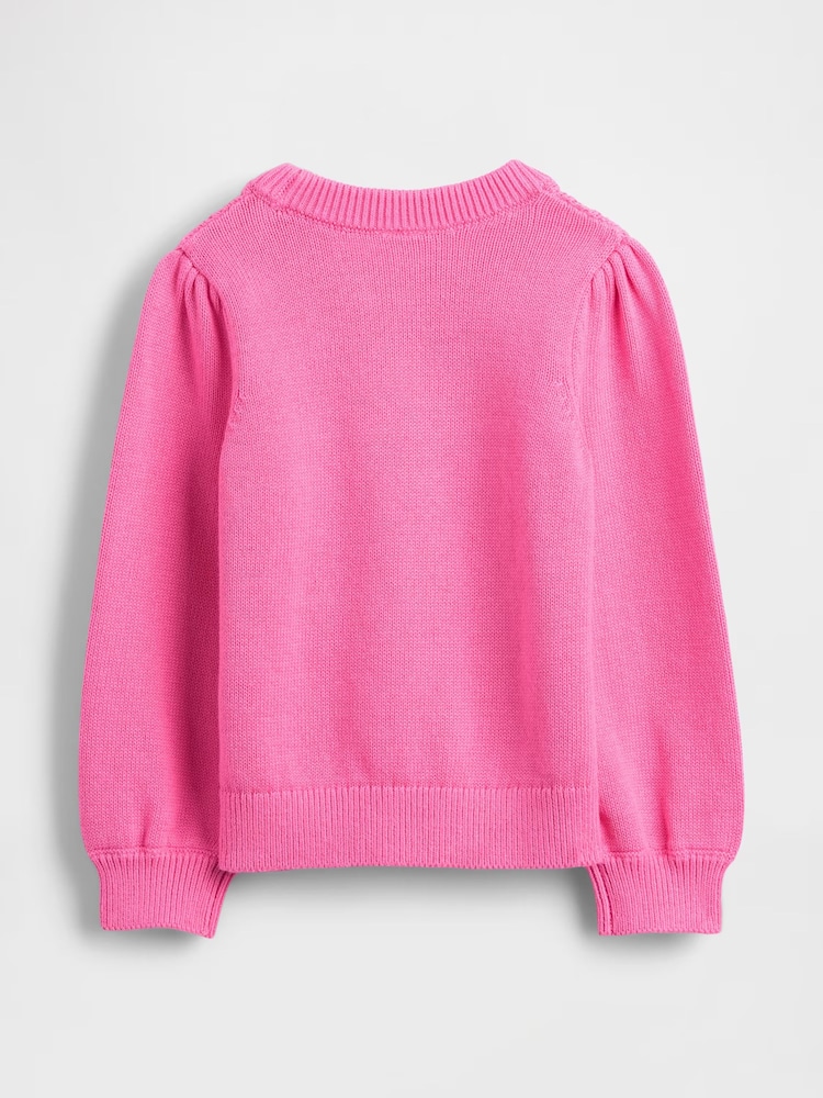Gap Pink Puff-Sleeve Jumper (6mths-5yrs) - Image 2 of 2