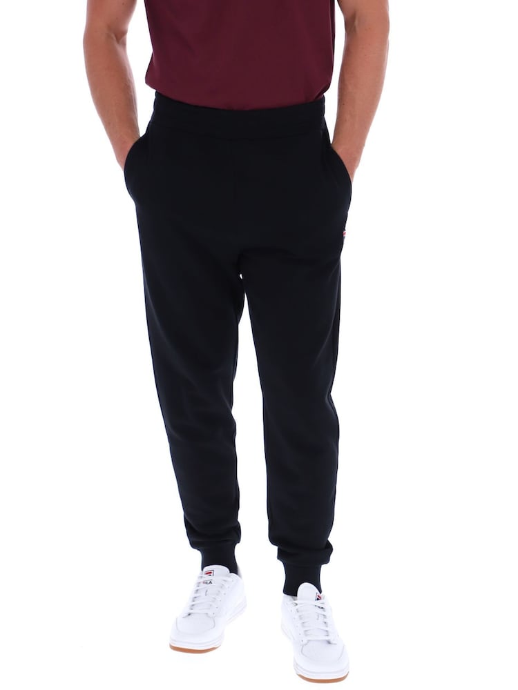 Fila Black Visconti Tipped Cuff Track Joggers - Image 2 of 6 Fila Black Visconti Tipped Cuff Track Joggers - Image 2 of 6