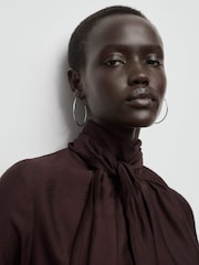 Mango Brown Blouse Stut - Image 4 of 4