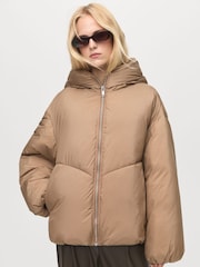Mango Natural Quilted Puffer Jacket - Image 1 of 7