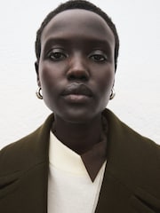 Mango Green Virgin Wool Coat With Belt - Image 4 of 7