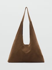 Mango Brown Suede Bag - Image 1 of 3