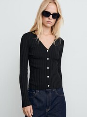 Mango Black Flurry Cardigan - Image 3 of 6
